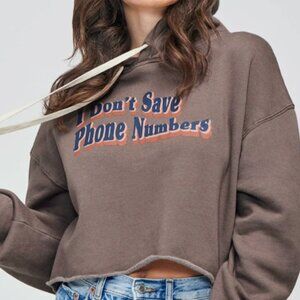 WILDFOX WHO DIS HARLEY THICK HOODIE MEDIUM